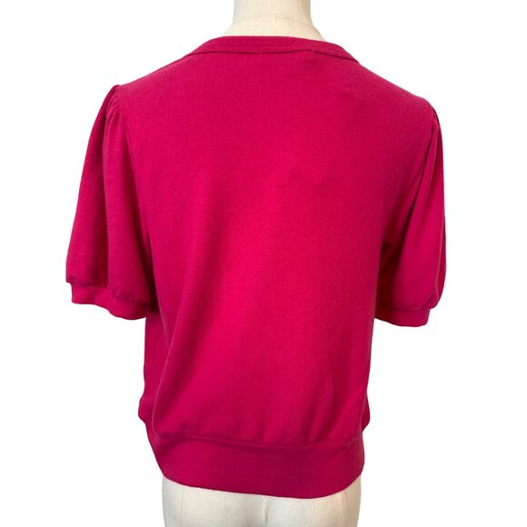 NWT Michael Stars Madison Medium Petite Brushed Jersey Elise Puff Sleeve - Picture 4 of 12